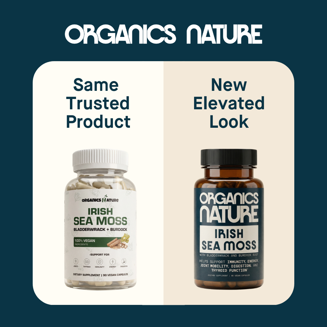 Sea Moss With Bladderwrack & Burdock Root - 5 Bottles