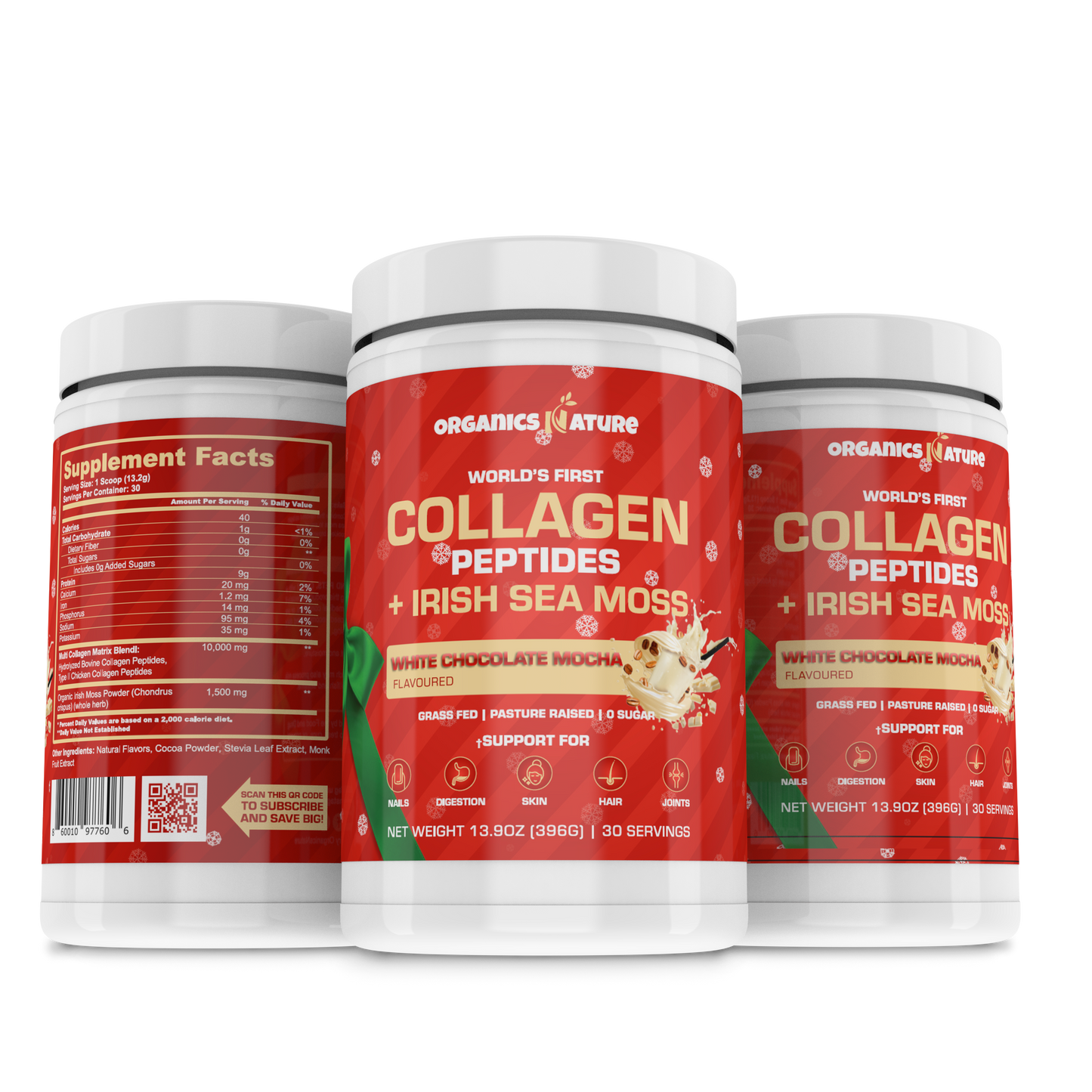 White Chocolate Mocha Collagen Sea Moss - 4 Tubs